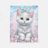 Fairy Princess Kitten Fleece Deken (Voorkant)