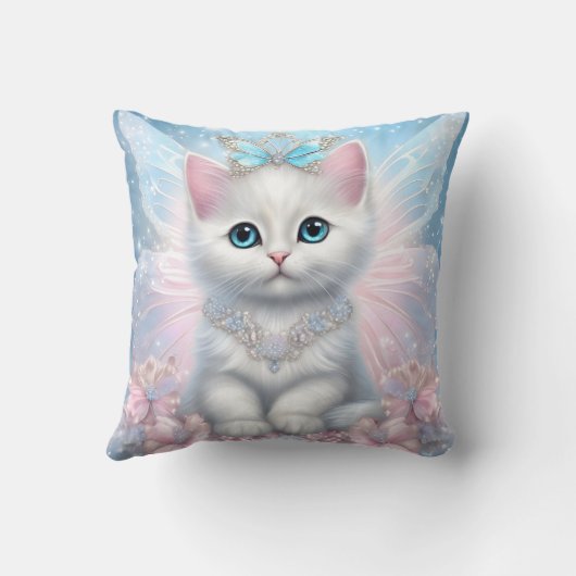 Fairy Princess Kitten Kussen (Achterkant)