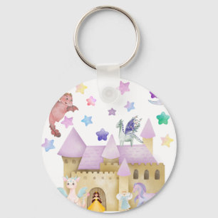 Fairy Princess Magical Castle party-gunst Sleutelhanger