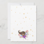 Fairy Princess Magical First Birthday Kaart (Achterkant)