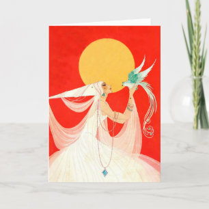 Fairy Princess met Magical Bird Bedankkaart