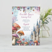 Fairy Princess Party Magische Verjaardag Bash Kaart (Staand voorkant)