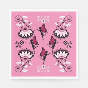 Fairy Princess Patroon Print Servet