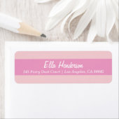 Fairy Princess Stripes retouradreslabels Etiket (Insitu)