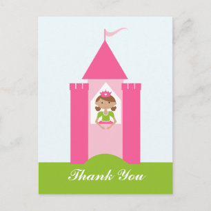Fairy prinsessenkasteel dank u briefkaart