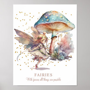 Fairy Quote Meisjeskamer Poster