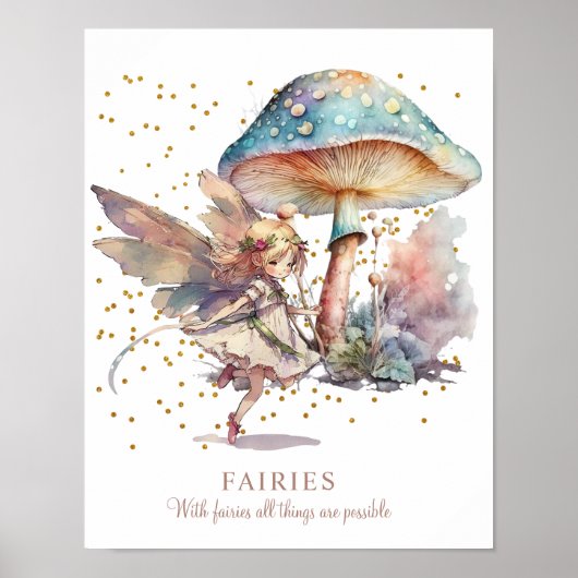 Fairy Quote Meisjeskamer Poster (Voorkant)
