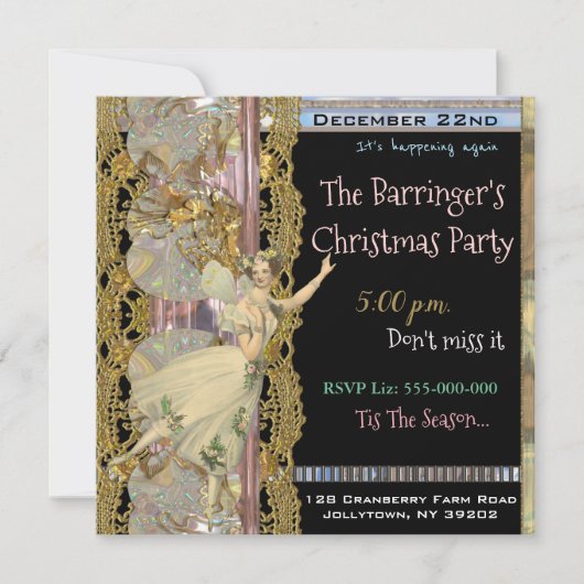 Fairy Reminder-kerstfeest Kaart (Voorkant)