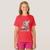 Fairy Riding School Bus Meisje T-shirt (Voorkant volledig)
