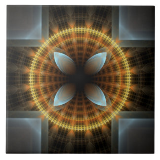 Fairy ronde fractal ornament tegeltje