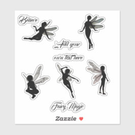 Fairy silhouet stickers