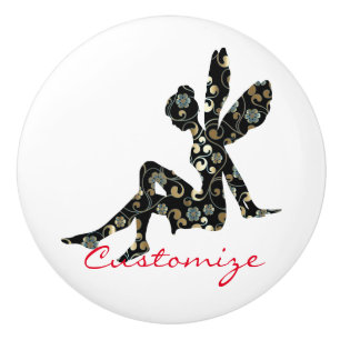Fairy Silhouette Thunder_Cove Keramische Knop