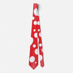 Fairy Spotted Mushroom Red White Party Stropdas