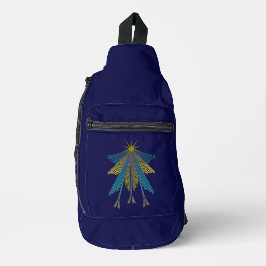 Fairy Star Navy Sling Bag (Voorkant)