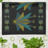 Fairy Stars Black Kitchen Towel Theedoek (Gevouwen)