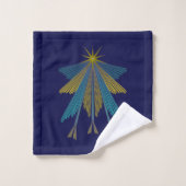 Fairy Stars Navy Bath Towel Set Bad Handdoek (Wasdoekje)