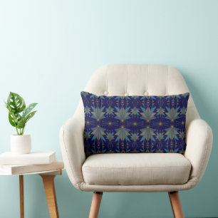 Fairy Stars Navy Lumbar Pillow Kussen