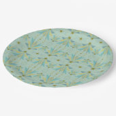 Fairy Stars Pistachio 9-inch Bord papier (Gekanteld)