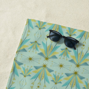 Fairy Stars Pistachio Beach Towel Strandlaken