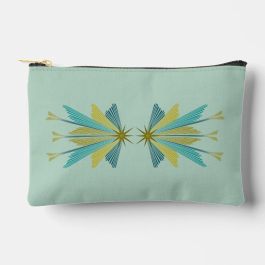 Fairy Stars Pistachio Kleine Pouch Etui (Voorkant)