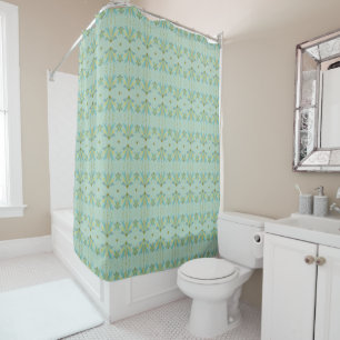 Fairy Stars Pistachio Shower Curtain Douchegordijn