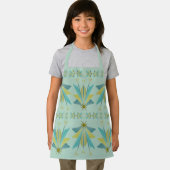 Fairy Stars Pistachio Small Apron Schort (Insitu)