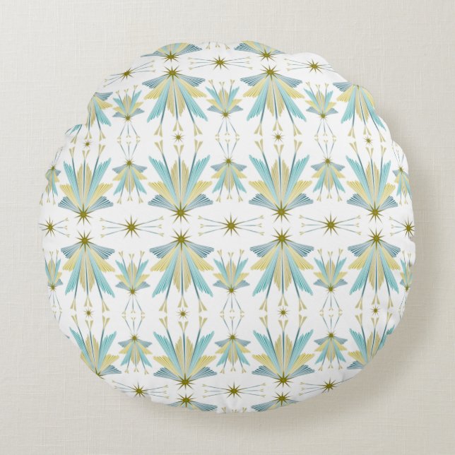 Fairy Stars Round Sierkussen Rond Kussen (Voorkant)
