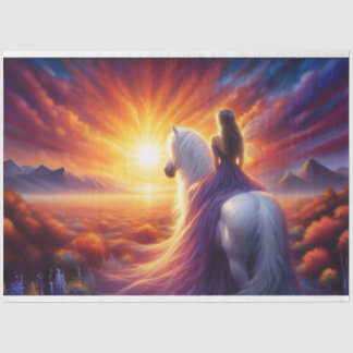 Fairy Sunset Tissue Papier