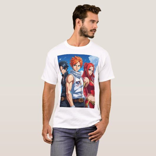 Fairy Tail Men T-shirt (Voorkant volledig)