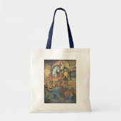 Fairy Tale, A Brave Knight and Dragon Tote Bag (Voorkant)