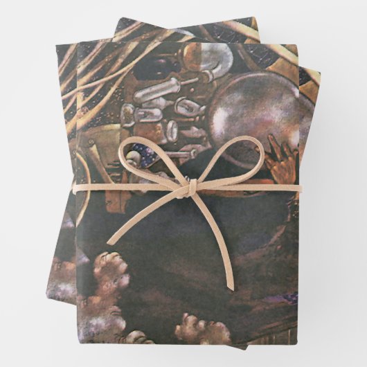 Fairy Tale, Aladdin en de Magic Lamp Inpakpapier Vel (In situ)