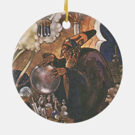 Fairy Tale, Aladdin en de Magic Lamp Keramisch Ornament (Achterkant)