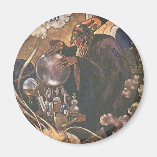  Fairy Tale, Aladdin en de Magic Lamp Magneet (Voorkant)