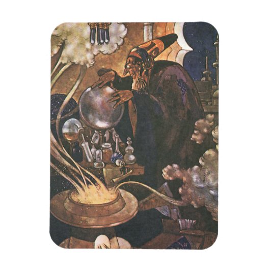 Fairy Tale, Aladdin en de Magic Lamp Magneet (Verticaal)