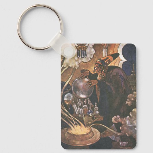 Fairy Tale, Aladdin en de Magic Lamp Sleutelhanger (Voorkant)