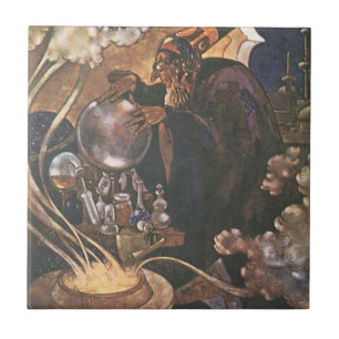  Fairy Tale, Aladdin en de Magic Lamp Tegeltje