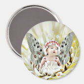 Fairy Tale Baby Girl with Wings Magnet (Recto/Verso)