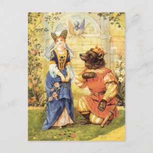  Fairy Tale, Beauty en het Beest Briefkaart