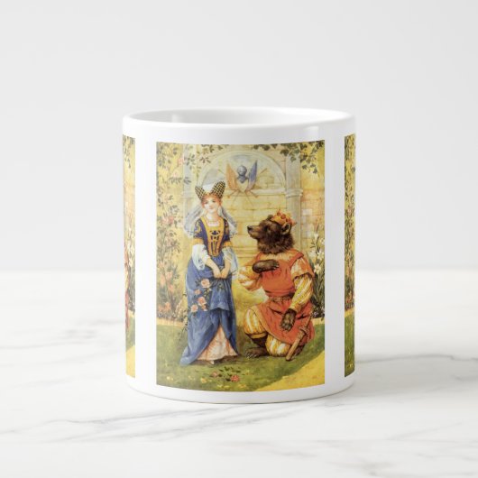  Fairy Tale, Beauty en het Beest Jumbo Beker (Voorkant)