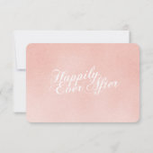 Fairy Tale Carriage Blush Pink Response Kaart (Achterkant)