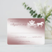 Fairy Tale Carriage Response Kaart (Staand voorkant)