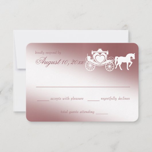 Fairy Tale Carriage Response Kaart (Voorkant)