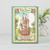 Fairy Tale Castle Baby Shower Invitation (Debout devant)