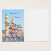 Fairy Tale Castle Enregistrer la carte Date (Devant & derrière)