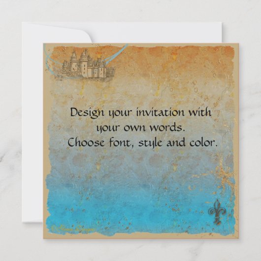 Fairy Tale Castle Invitation Card (Devant)