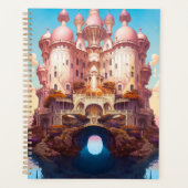 Fairy Tale Castle Rose White Gold Imaginaire Art (Devant)