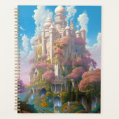 Fairy Tale Castle Rose White Gold Imaginaire Art (Devant)