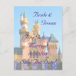 Fairy Tale Castle Save The Date Kaart