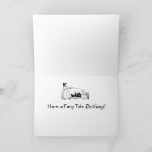 Fairy Tale  Cinderella Birthday Card Kaart (Binnen)