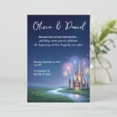 Fairy tale de mariage au Château Étoilé Invitation (Debout devant)